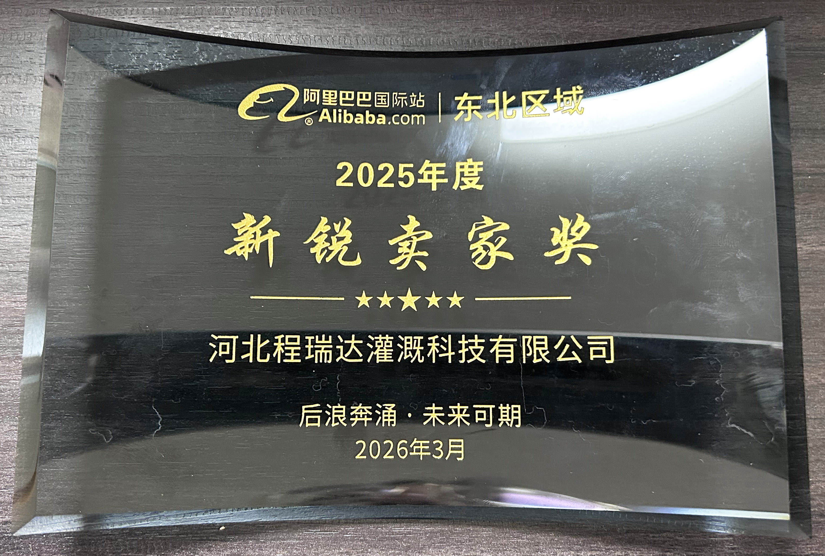 南宁程瑞达灌溉 | 荣获阿里国际站新锐卖家奖