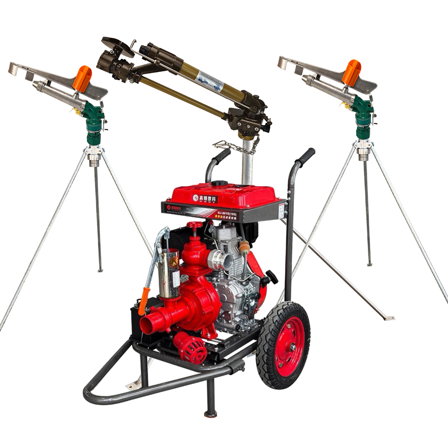 南宁一体式灌溉机组 全套喷枪水带配齐 抗旱浇地神器